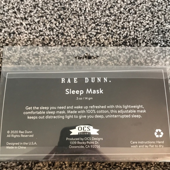 RAE DUNN Sleeping Mask ZZzzZZz - Picture 2 of 3